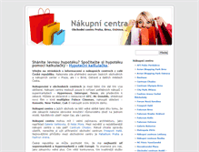 Tablet Screenshot of nakupni-centra.com